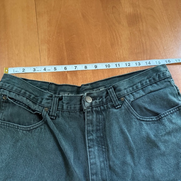 Stefano Green Denim Jeans 36X34 Straight Leg - Picture 7 of 14